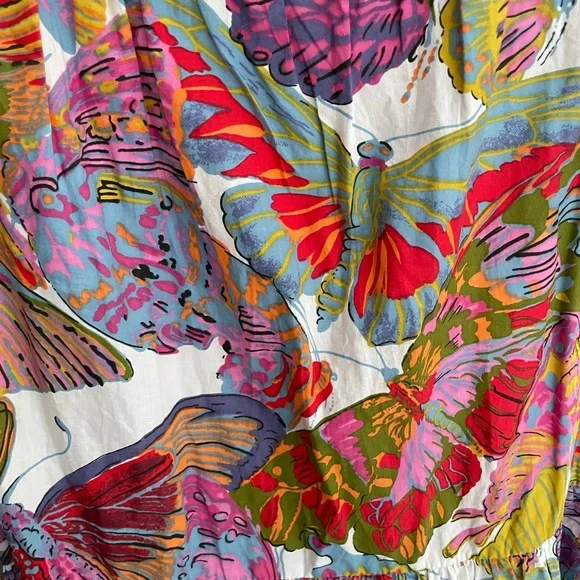 Caroline Constas Red Pink Ruffled A-line Sundress - Picture 11 of 12